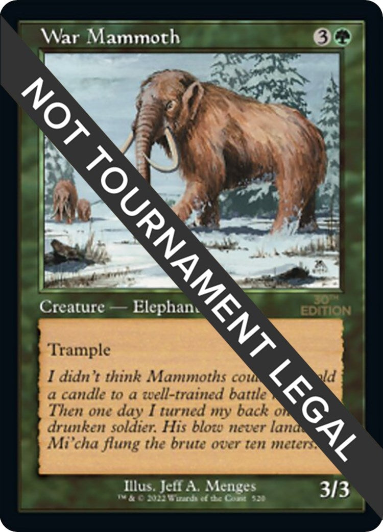 War Mammoth (Retro Frame) (520) (30A)