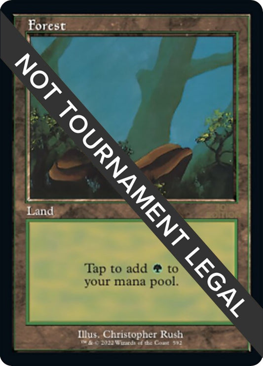 Image for Forest (592) (Retro Frame) (592) (30A) - Magic: The Gathering