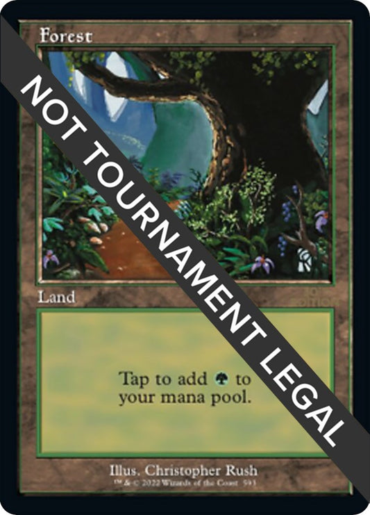 Image for Forest (593) (Retro Frame) (593) (30A) - Magic: The Gathering