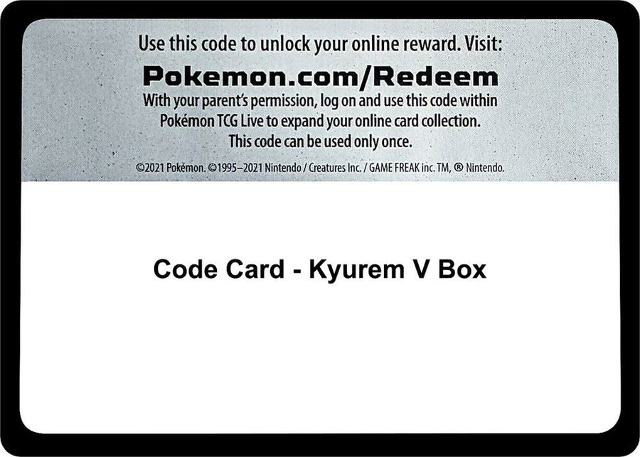 Code Card - Kyurem V Box (MCAP)
