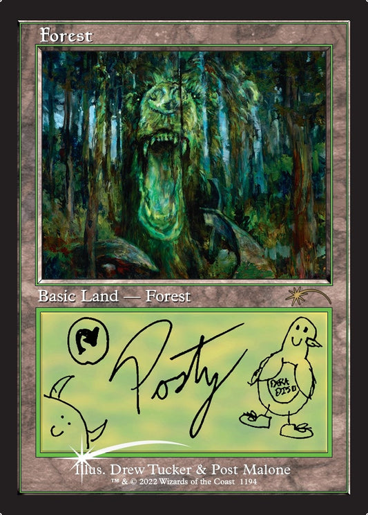 Image for Forest (Post Malone) (1194) (SLD) - Magic: The Gathering