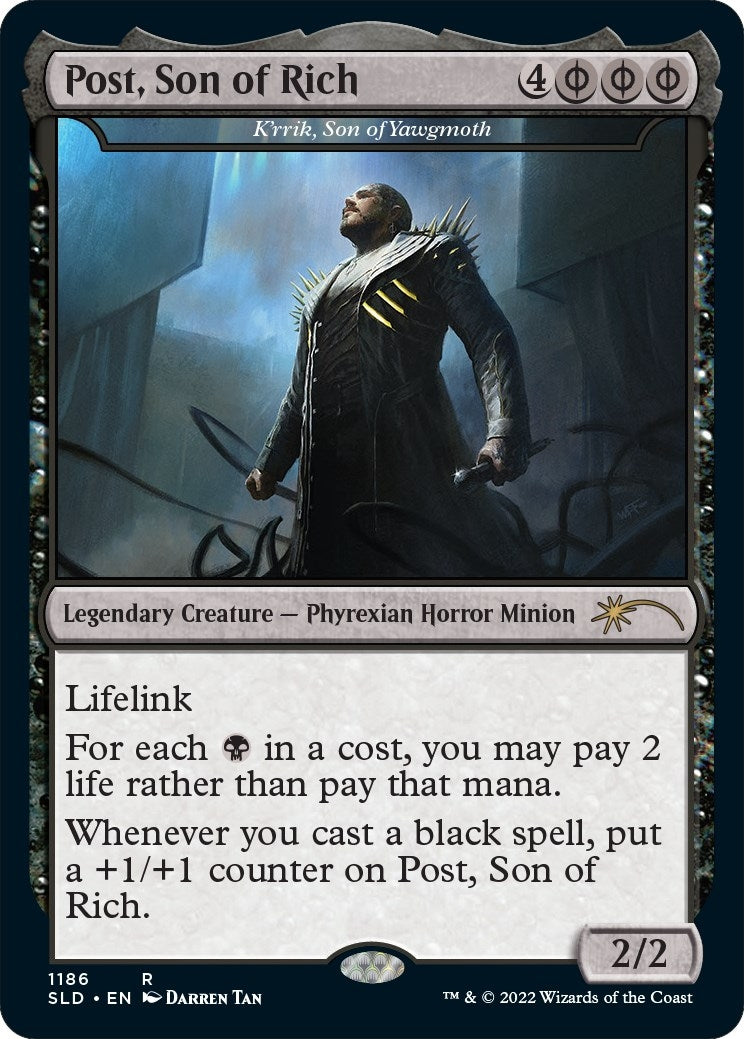 Post, Son of Rich - K'rrik, Son of Yawgmoth (Post Malone) (1186) (SLD)
