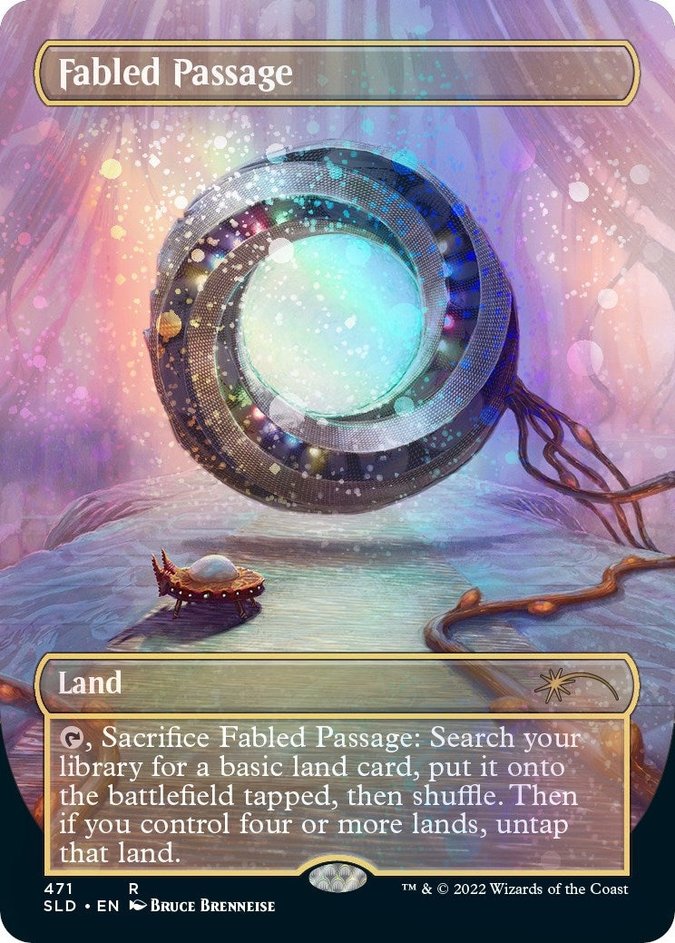 Fabled Passage (Borderless) (Galaxy Foil) (471) (SLD)