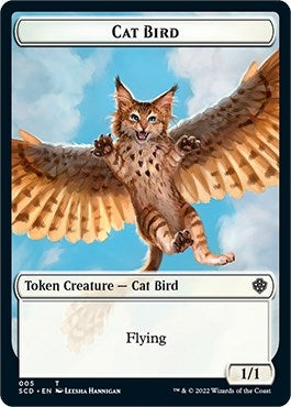 Cat Bird // Thopter Double-Sided Token (5 // 24) (SCD)