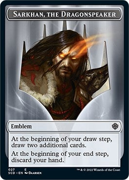 Emblem - Sarkhan, the Dragonspeaker Double-Sided Token (27) (SCD)
