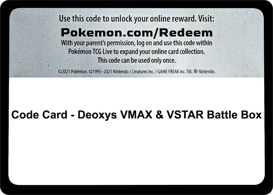 Code Card - Deoxys VMAX & VSTAR Battle Box (MCAP)