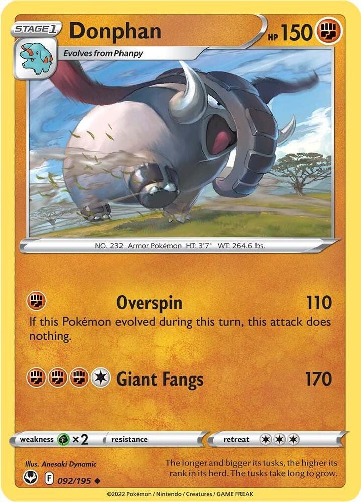 Donphan (092/195) (SWSH12)