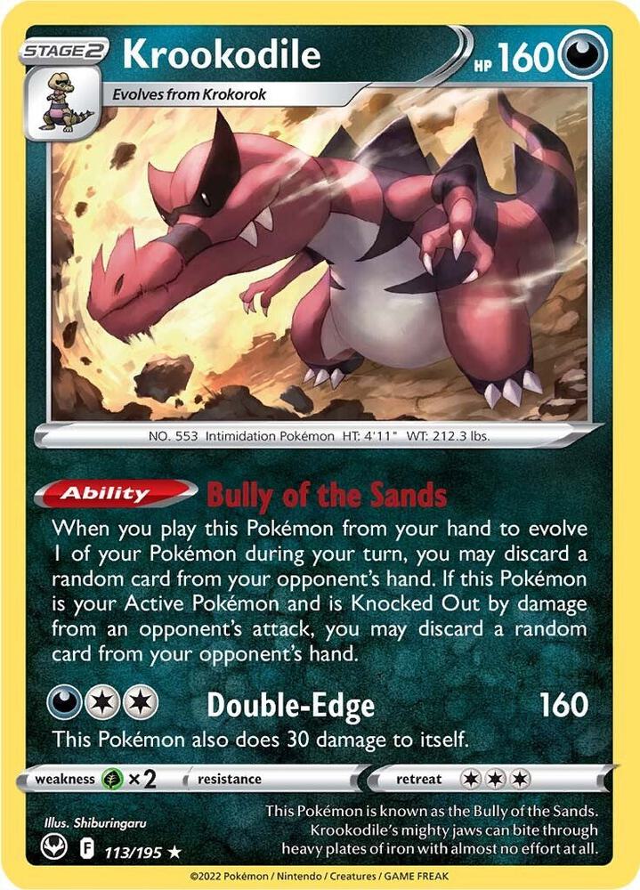 Krookodile (113/195) (SWSH12)