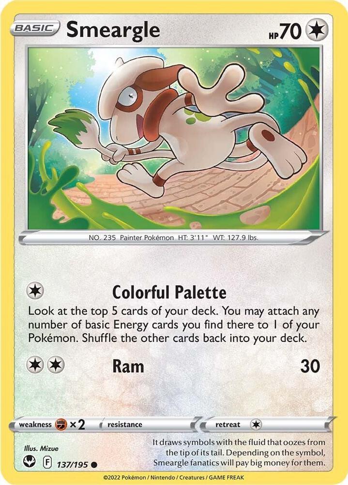 Smeargle (137/195) (SWSH12)