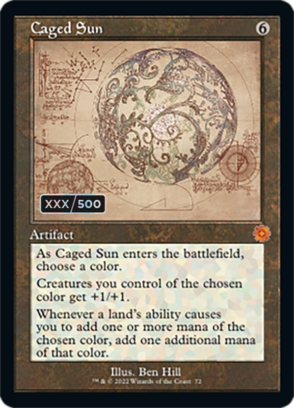 Caged Sun (Schematic) (Serial Numbered) (72) (BRR)