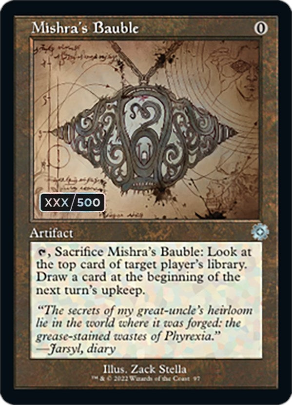 Mishra's Bauble (Schematic) (Serial Numbered) (97) (BRR)
