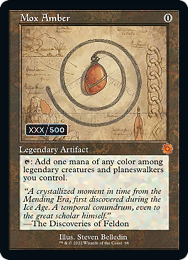Mox Amber (Schematic) (Serial Numbered) (98) (BRR)
