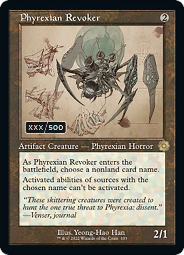 Phyrexian Revoker (Schematic) (Serial Numbered) (103) (BRR)