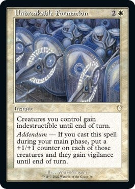 Unbreakable Formation (Retro Frame) (78) (BRC)