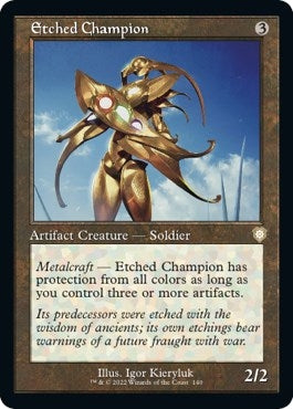 Etched Champion (Retro Frame) (140) (BRC)