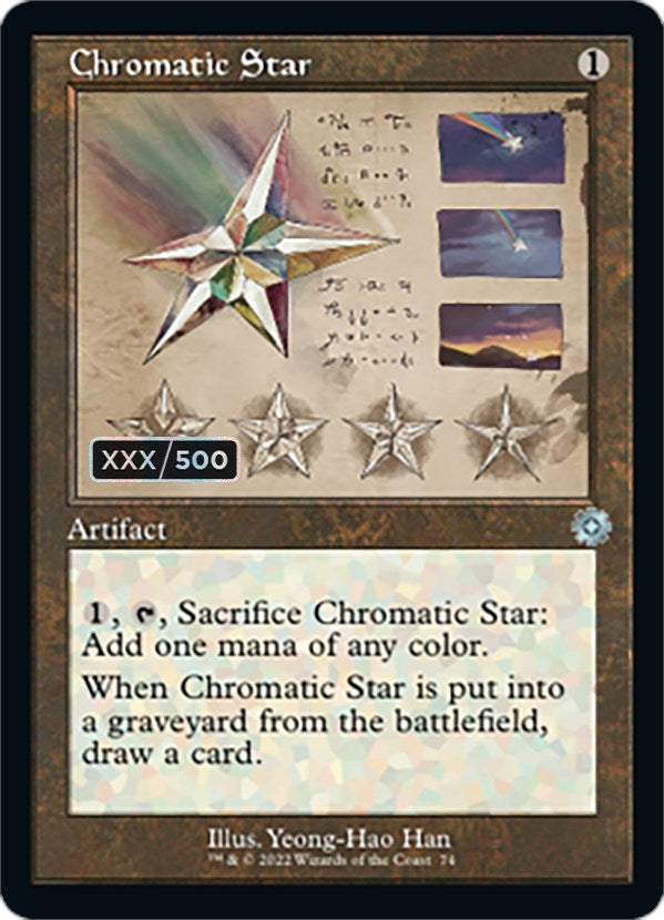 Chromatic Star (Schematic) (Serial Numbered) (74) (BRR)
