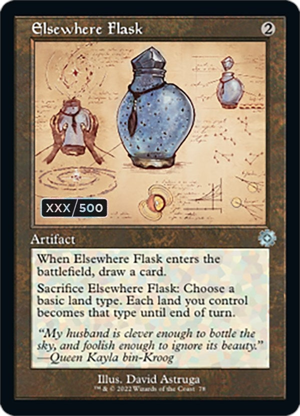 Elsewhere Flask (Schematic) (Serial Numbered) (78) (BRR)