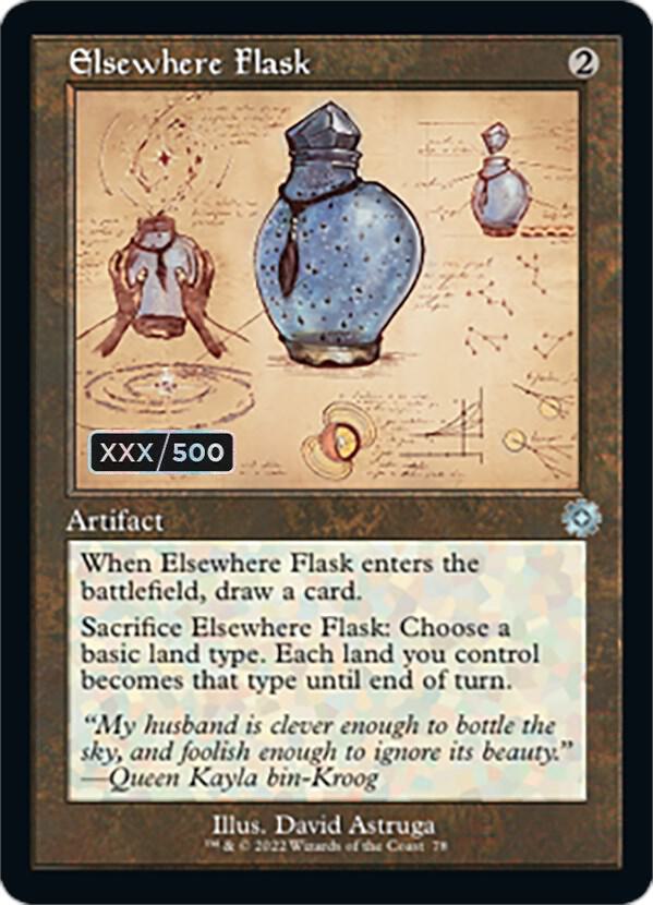 Elsewhere Flask (Schematic) (Serial Numbered) (78) (BRR)