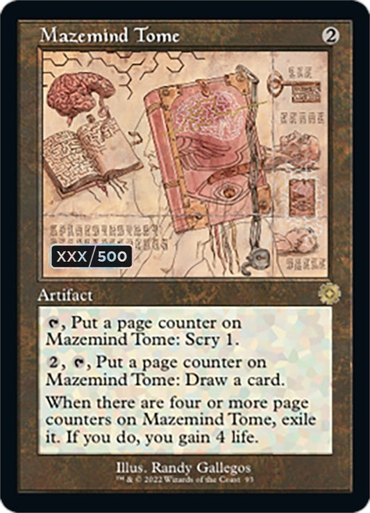 Image for Mazemind Tome (Schematic) (Serial Numbered) (93) (BRR) - Magic: The Gathering