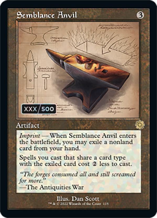 Semblance Anvil (Schematic) (Serial Numbered) (115) (BRR)