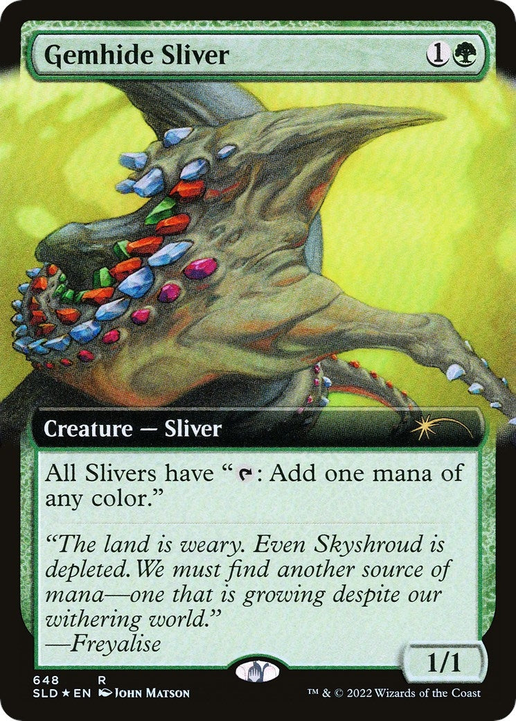 Gemhide Sliver (Extended Art) (648) (SLD)