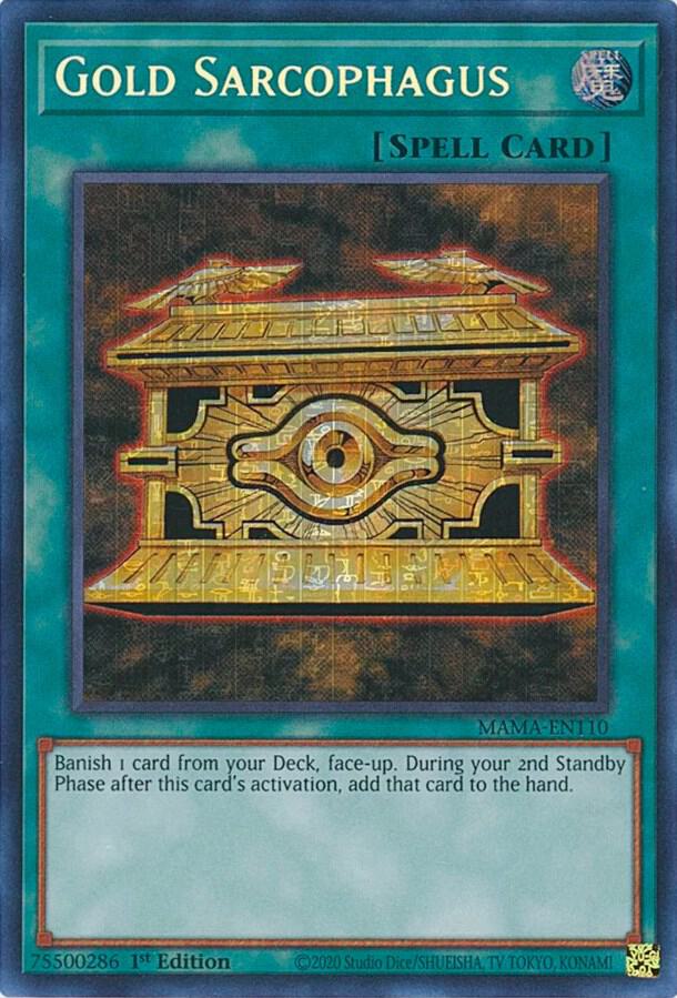 Gold Sarcophagus (Secret Pharaoh's Rare) (MAMA-EN110) (MAMA)