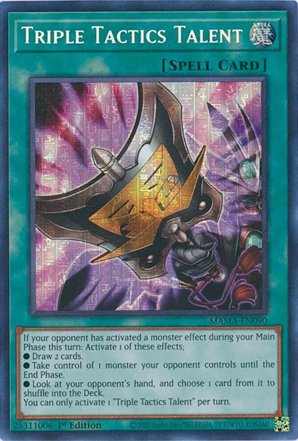 Triple Tactics Talent (Secret Pharaoh's Rare) (MAMA-EN090) (MAMA)