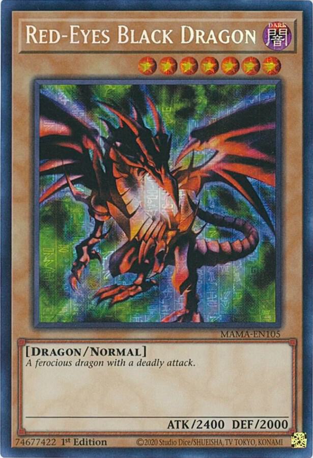 Red-Eyes Black Dragon (Secret Pharaoh's Rare) (MAMA-EN105) (MAMA)