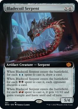 Bladecoil Serpent (Extended Art) (361) (BRO)
