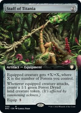 Staff of Titania (Extended Art) (50) (BRC)