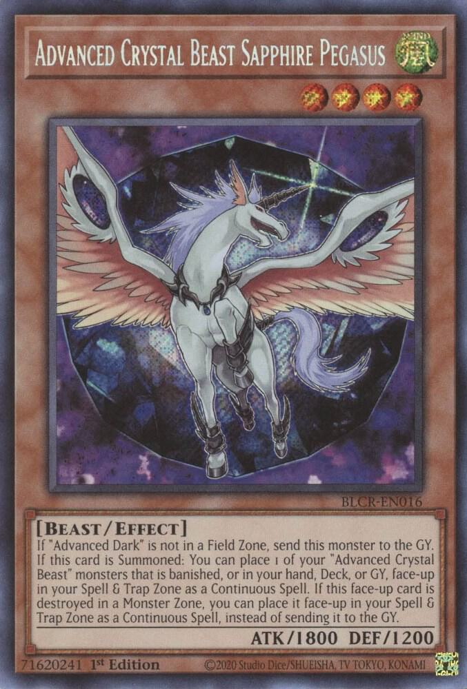 Advanced Crystal Beast Sapphire Pegasus (BLCR-EN016) (BLCR)
