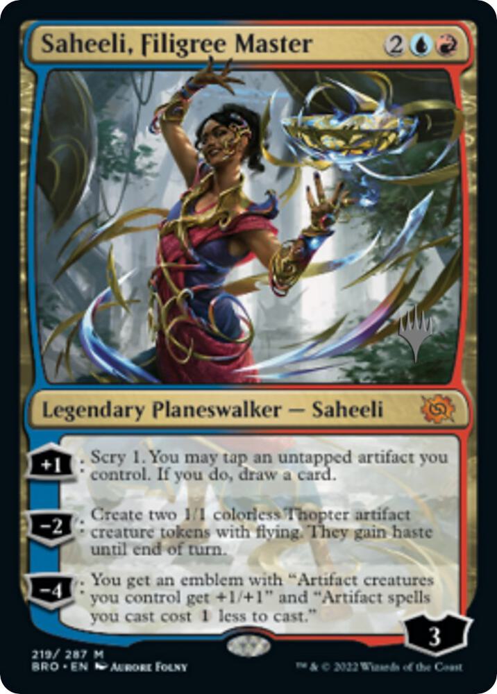 Saheeli, Filigree Master (219) (PPBRO)