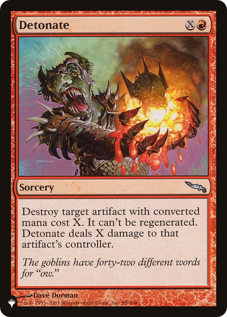 Detonate (88/306) (LIST)