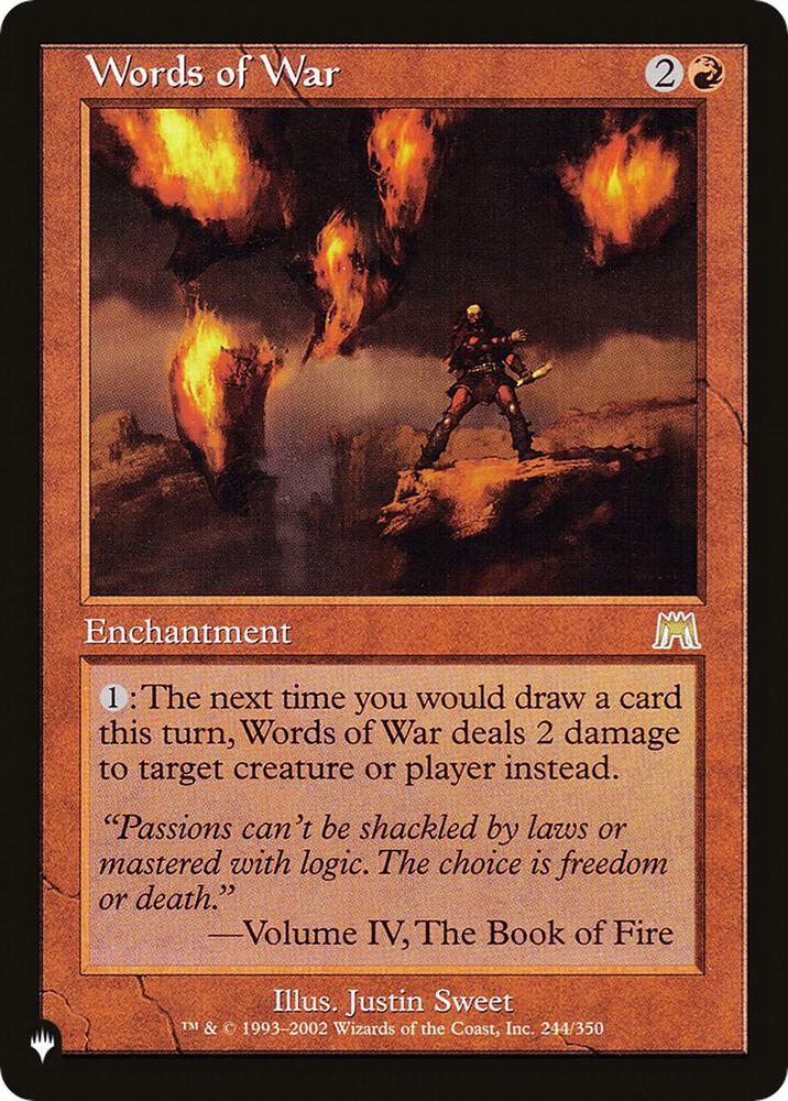 Words of War (244/350) (LIST)