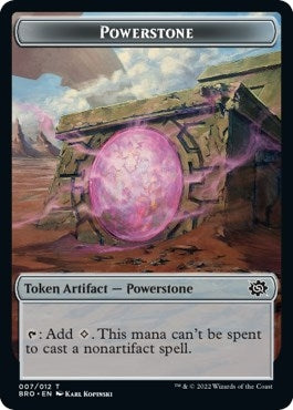 Powerstone // Construct (004) Double-Sided Token (7 // 4) (BRO)