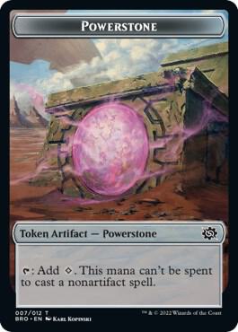 Powerstone // Golem Double-Sided Token (7 // 6) (BRO)