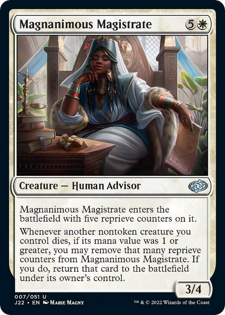 Magnanimous Magistrate (7) (J22)