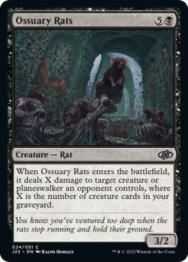 Image for Ossuary Rats (24) (J22) - Magic: The Gathering