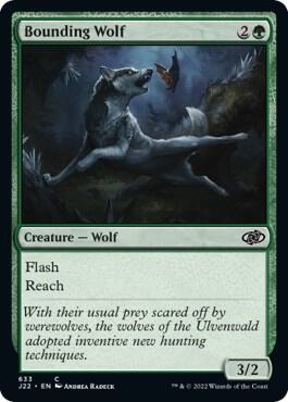 Image for Bounding Wolf (633) (J22) - Magic: The Gathering