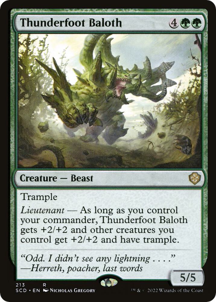 Thunderfoot Baloth (213) (SCD)