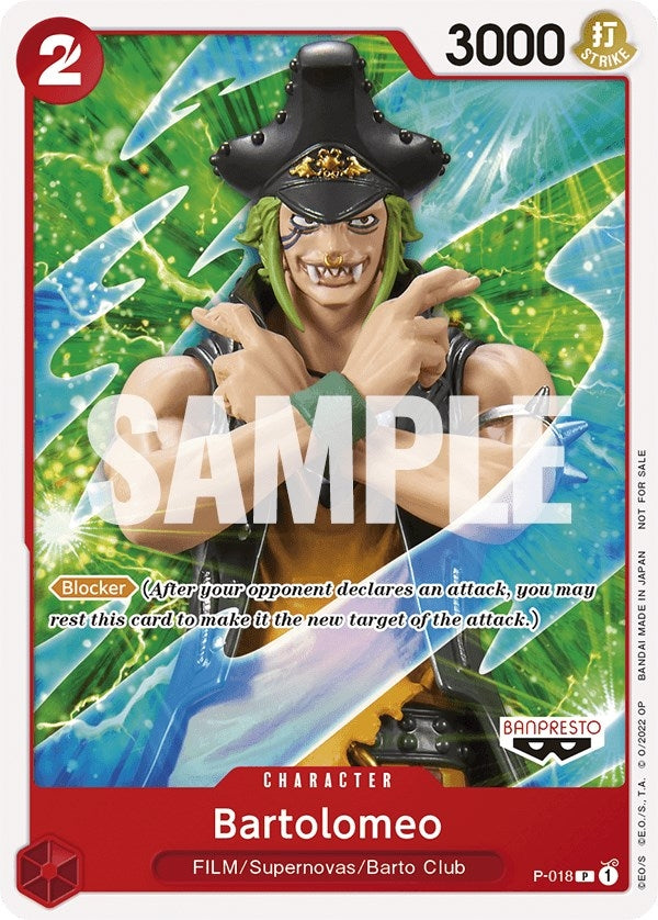 Bartolomeo (One Piece Film Red) (P-018) (OP-PR)