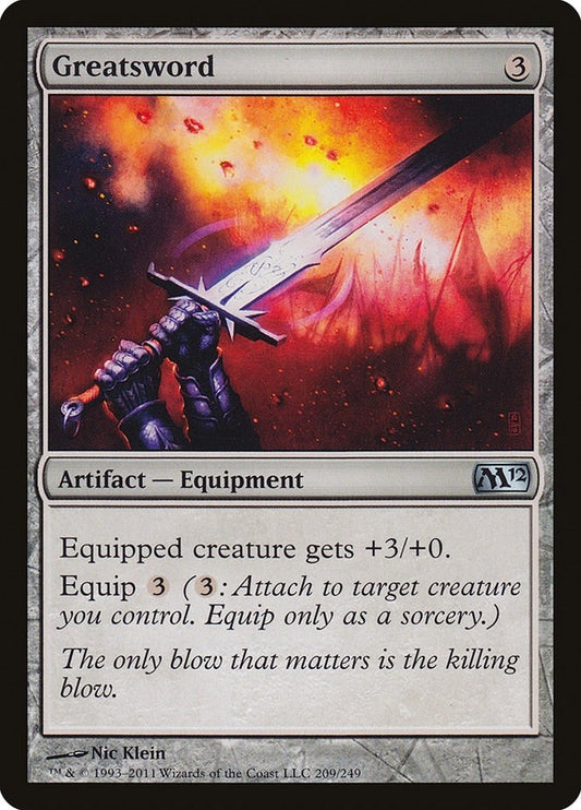 Image for Greatsword (209) (M12) - Magic: The Gathering