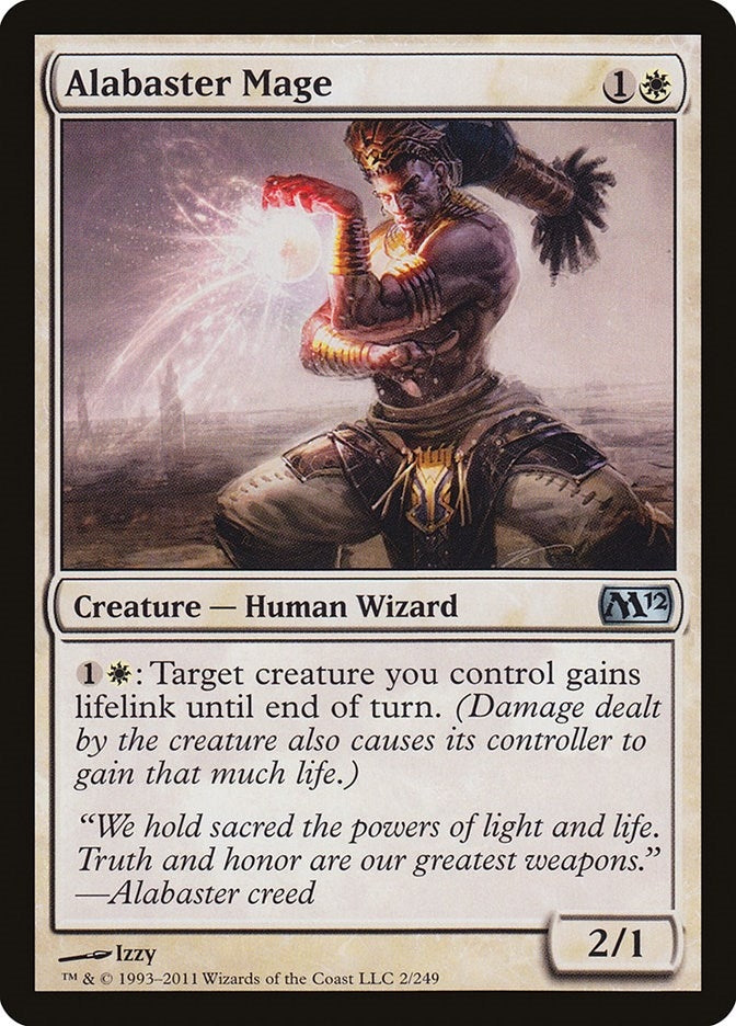 Image for Alabaster Mage (2) (M12) - Magic: The Gathering