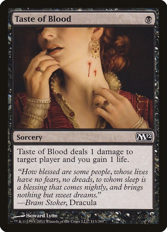 Image for Taste of Blood (113) (M12) - Magic: The Gathering