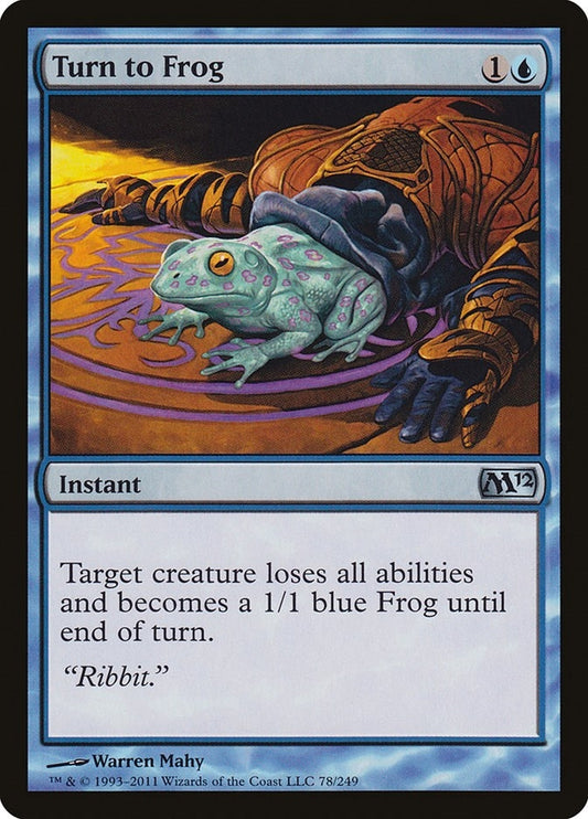 Image for Turn to Frog (78) (M12) - Magic: The Gathering