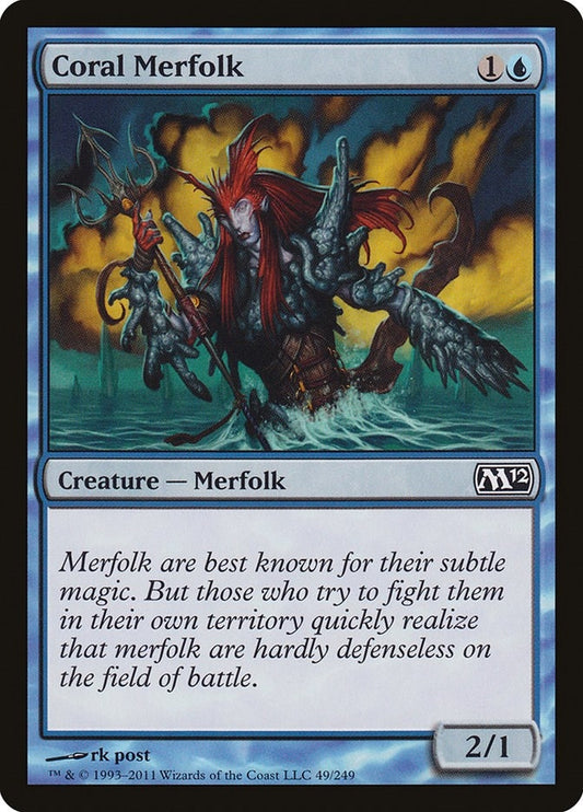 Image for Coral Merfolk (49) (M12) - Magic: The Gathering