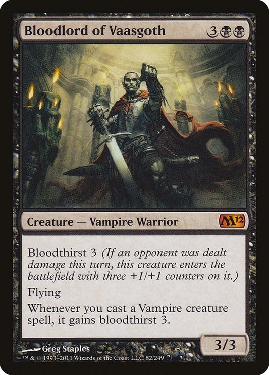 Image for Bloodlord of Vaasgoth (82) (M12) - Magic: The Gathering