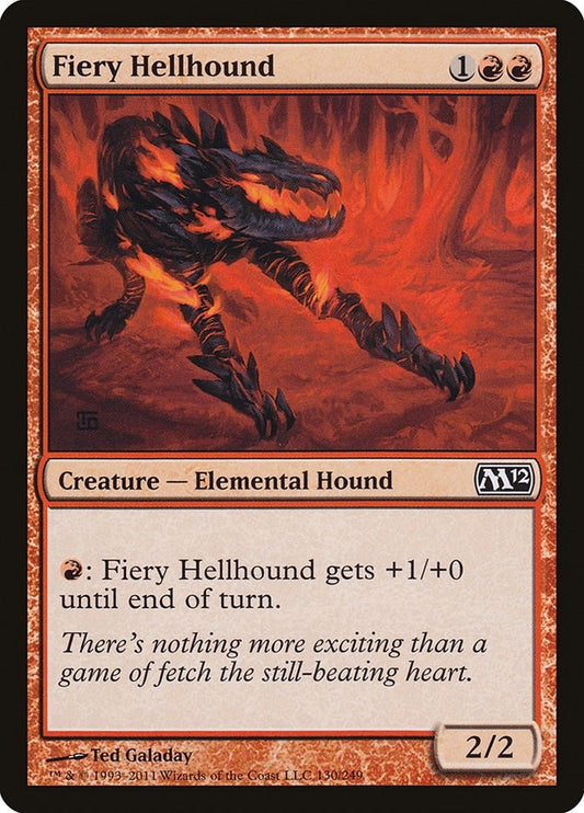 Image for Fiery Hellhound (130) (M12) - Magic: The Gathering