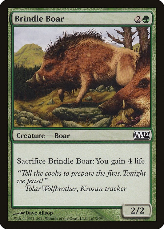 Image for Brindle Boar (167) (M12) - Magic: The Gathering