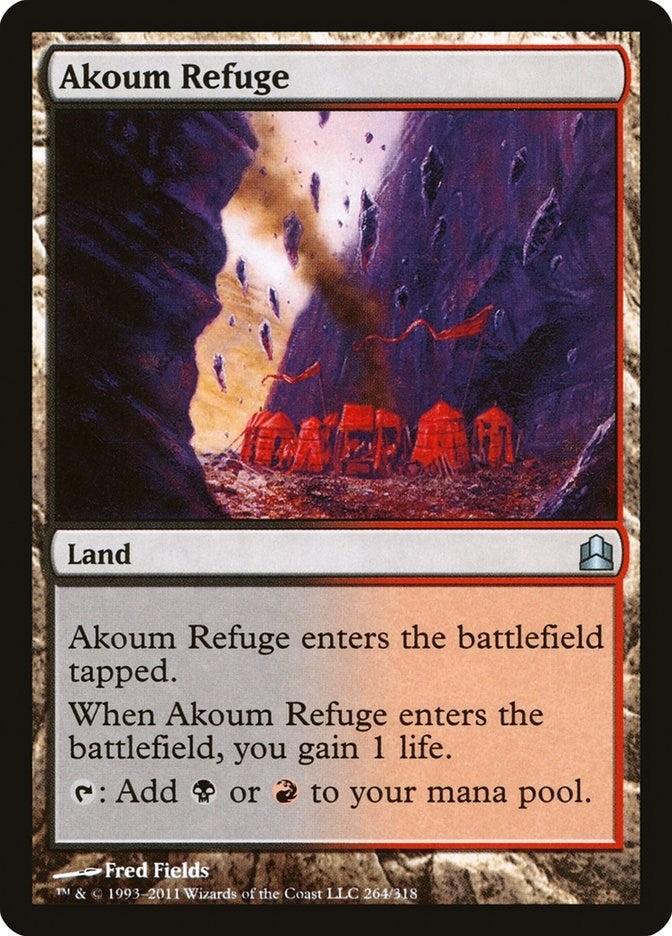 Image for Akoum Refuge (264) (CMD) - Magic: The Gathering